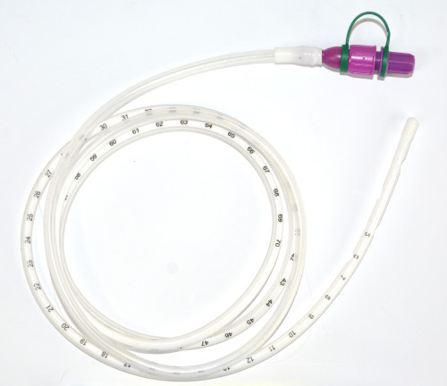 Silicone feeding tubes - closed tip