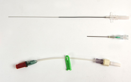 Arterial leadercath - PTFE with extension line