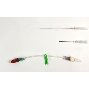 Arterial leadercath - PTFE with extension line
