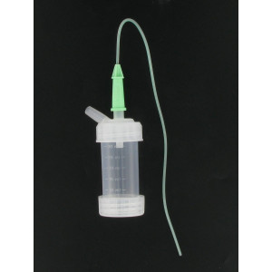 Mucus extractor with screw cap